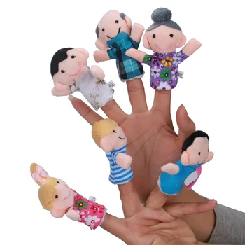 Ročna Lutka Za Otroka Darilo igrače za deklice 6 Kos Prst Tudi pripovedovanje zgodb Dobre Igrače lutkovno skladbe za Oprostitev Stres Igrača Smešno #U
