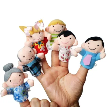 Ročna Lutka Za Otroka Darilo igrače za deklice 6 Kos Prst Tudi pripovedovanje zgodb Dobre Igrače lutkovno skladbe za Oprostitev Stres Igrača Smešno #U