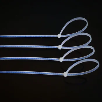 Self-Lock vezicami Plastičnih Najlon, Žica vezi Kabel Zip Vezi 3*100 3*150 3*200 4*150 Bela 1000pcs Najlon Vezi Zanke Privežite Kabel