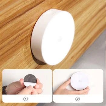 Senzor gibanja LED Nočna Lučka USB Polnilne varčevanje z Energijo Spalnica Umivalnici Stopnicah Inteligentno Telo Indukcijske Lučka