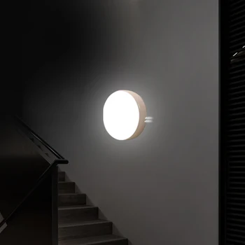 Senzor gibanja LED Nočna Lučka USB Polnilne varčevanje z Energijo Spalnica Umivalnici Stopnicah Inteligentno Telo Indukcijske Lučka