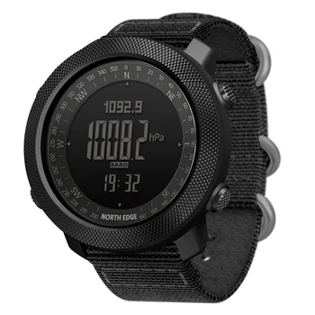 SEVERNI ROB Moški šport Digitalni watch Ur Tek, Plavanje Vojaške Vojske ure Višinomer, Barometer Kompas nepremočljiva 50m