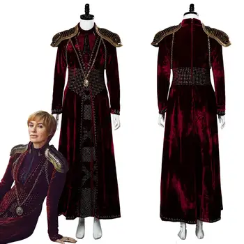 Sezona 8 Cersei Lannister Cosplay Kostum Obleko Odrasle Ženske, Ženski Halloween Carnival Kostumi