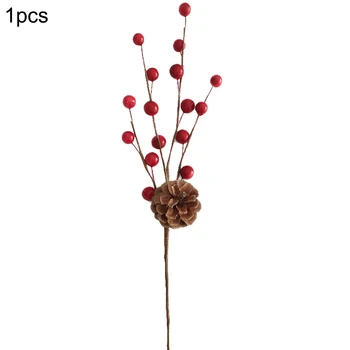 Simulacija Berry Veje, Rdeči Mehurček Berry in Bor Membrana Niz Božično Dekoracijo Cvet Podružnice