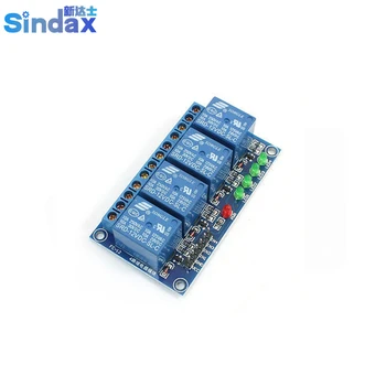 Sindax DIY MCU DC12V Kolobarjih 4 Channel Nizke Ravni Sproži PLC Rele Modul za Arduino