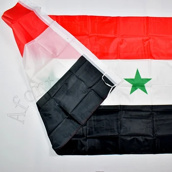 Sirija 90*150 cm Sirska Arabska Republika Sirske dve zvezda zastava Banner 3x5 Stopala Visi Doma Dekoracijo zastavo