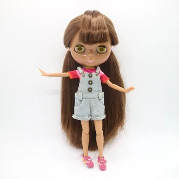 Skupni organ Golih Blyth Lutka,črno kožo rjave lase Tovarne lutka Moda lutka, ki je Primerna Za DIY 20170930