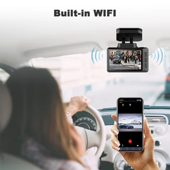 Smart Dash Cam Avto DVR 4K 2160P Wifi Hitrost Koordinate GPS Track Gesto Foto Avto Dash Fotoaparat Dual Video Snemalnik 24H Parkirišče