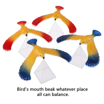 Smešno, Neverjetno Uravnoteženje Orel Z Piramide Stojijo Magic, Bird Desk Zabavno Učenje Novost Igrače Za Otroke, Darilo Za Rojstni Dan Otroci Igrače
