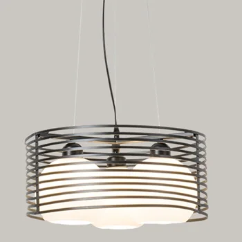 Sodobni LED Obesek Luči Multi-slog Železa hanglamp Za Jedilnico, Kuhinjo, Mansarda industrijske dekor Črn Obesek Svetlobe