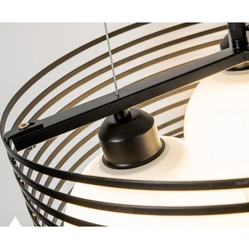 Sodobni LED Obesek Luči Multi-slog Železa hanglamp Za Jedilnico, Kuhinjo, Mansarda industrijske dekor Črn Obesek Svetlobe