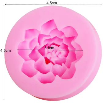 Sophronia M517 Lotus 1pcs UV Smolo Nakit Tekoče Silikonsko Plesni 3D Smolo Plesni DIY Kar Nakit Ogrlica Plesni Umetnosti