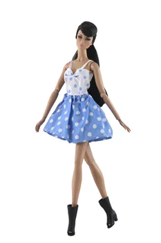 Spomladi Sveže Pike Obleko Obleko Set za Barbie 1/6 30 cm BJD FR Punčko Oblačila Dodatki Play House Apretiranje Igrače Darilo