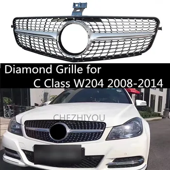 Sprednja Maska za Mercedes Benz C Razred W204 (2008-) C250 C180 C200 C350 C300 Sprednja Maska Diamond brez Center logotip XC