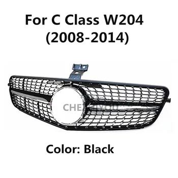 Sprednja Maska za Mercedes Benz C Razred W204 (2008-) C250 C180 C200 C350 C300 Sprednja Maska Diamond brez Center logotip XC