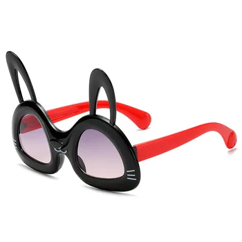 Srčkan Zajček Otroci sončna Očala Baby Dekle 2020 Modni Očala Trendy Zajček Očala Osebnost Fant sončna Očala Risanka UV400 Objektiv