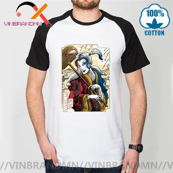 Stari Samurai Quinn v Ukiyo-E Slog Negativec T-shirt Harajuku Tshirt Ulične Japonski Moški Majica s kratkimi rokavi Hip Hop Kratek Rokav Vrhovi