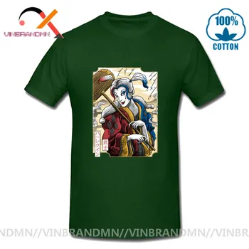 Stari Samurai Quinn v Ukiyo-E Slog Negativec T-shirt Harajuku Tshirt Ulične Japonski Moški Majica s kratkimi rokavi Hip Hop Kratek Rokav Vrhovi