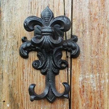 Stenski Dekor Litega Železa kavelj, Stenske Kljuko vrat kljuko, tipko kavljem dekorativni kljuko hišnih dekor