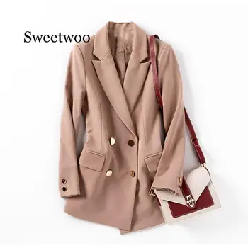 Suknjič Ženski korejski Svoboden Britanski stil 2020 Pomlad Jesen Blazerji Nova Velika Velikost 5XL Priložnostne Žensk Coats