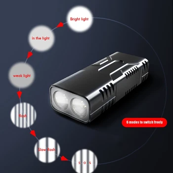 Super Svetla Kolesarske Luči LED Nepremočljiva Smerniki Vklop Banka 10000MAh USB Polnilne 1000LM Kolesarjenje Prednja Luč
