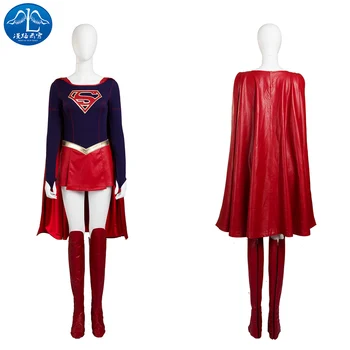 Supergirl kostum Pustni cosplay stranka fancy kostume TV show Supergirl cosplay bo ustrezala superheroj kostum jumpsuit po meri