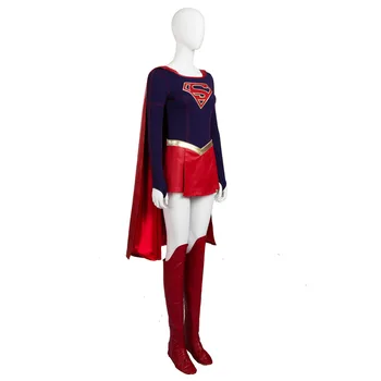 Supergirl kostum Pustni cosplay stranka fancy kostume TV show Supergirl cosplay bo ustrezala superheroj kostum jumpsuit po meri
