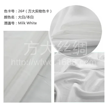 Svilene tkanine za obleke bluzo poročna obleka meter čista svila krep de chineCDC 40 mlin high-end brezplačno ladje fashiondavid