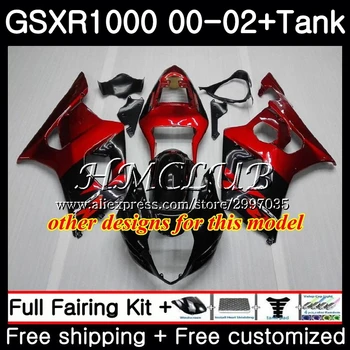 +Tank Za SUZUKI GSXR 1000 GSX-R1000 GSXR1000 2000 2001 2002 31HC.18 GSXR-1000 00 02 K2 GSX R1000 00 01 02 Modra bela Oklep