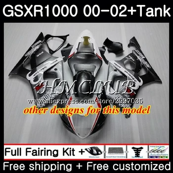 +Tank Za SUZUKI GSXR 1000 GSX-R1000 GSXR1000 2000 2001 2002 31HC.18 GSXR-1000 00 02 K2 GSX R1000 00 01 02 Modra bela Oklep