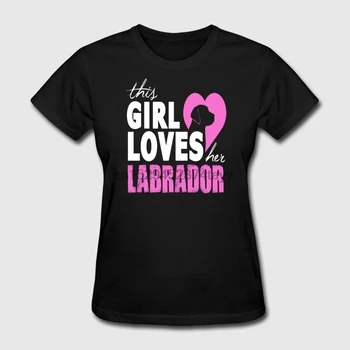 To Dekle Ljubi Labrador ženska moda in ženske T-shirt