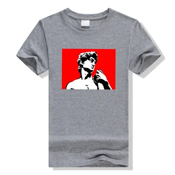 Udobno Dihanje Poletje Nove T-shirt Ženski Smešno Michelangelo Slog Tiskanja ženska majica Poceni O-vratu Oversize Tshirt