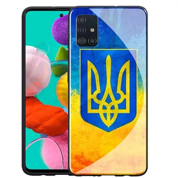 Ukrajina Zastavo, Kaljeno Steklo Primeru Telefon za Samsung Galaxy A50 A40 A30 A20 A10 A70 A51 A71 A81 Pokrov