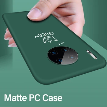 Ultra-tanek Pisane Mat Težko PC Telefon Primeru Za Huawei Mate 30 20 10 P40 P30 P20 Pro lite Čast 8 Srčkan Shockproof Motnega Pokrov