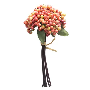 Umetne Rože Mini Berry Šopek Slik Cvetja Simulirani Jagode Scrapbooking Venec Ponaredek Cvetje Za Poroko Soba Dekoracijo