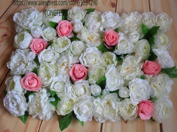 Umetne rože steno svile rose peony poroko ozadje dekoracijo Tabela centerpiece cvet kroglice MIXCOLOR 10pcs/veliko TONGFENG
