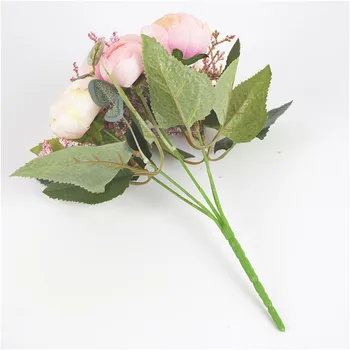 Umetne Svile Cvetja Za Dom Dekoracijo Poročni Šopek Za Nevesto Visoke Kakovosti Ponaredek Cvet Umetno Dnevna Soba