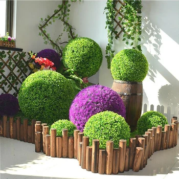 Umetni Topiary Žogo Okrasni Vrt Hlače Doma Žogo Vrt Dekor