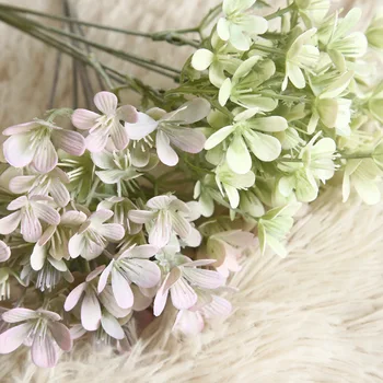 Umetno Cvetje DIY Svile Ponaredek Cvetje Plum Blossom Cvetlični Poročni Šopek Doma Dekor Šopek Flores Mariage Ponaredek Cvet