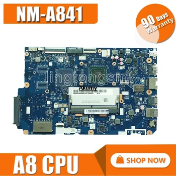 Uporablja Za Lenovo 110-15ACL CG521 NM-A841 zvezek motherboard A8 CPU-7410 DDR3 test delo