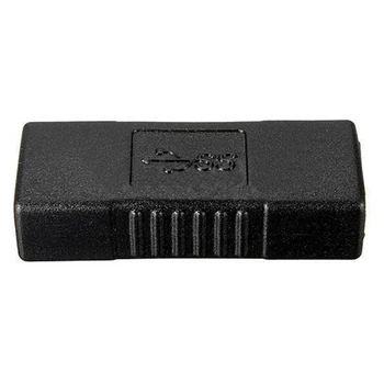 USB 3.0 Adapter A-Type Ženski Ženska Spojka Konektor Črna
