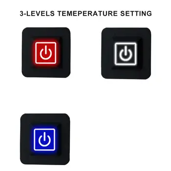 USB Zaračuna Oblačila Ogrevanje Pad 5V Ogrevanje Stanja S 3 Prestavi Nastavljiva Temperatura za Ogrevanje Toplejše Tipke Za Telovnik, Suknjič