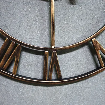 Ustvarjalne Ure Severni Evropi Kratko Ustvarjalno Stenske ure Rimskimi številkami retro Železa Ure Starinsko Klok Vroče prodajo Doma Decoratio