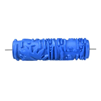 Uxcell 1PCS Modra Gume, Kovine, Les Vzorec Slikarstvo Roller 7 palčni Reliefni Valj za Barvo EG118C Lesa Zrn Orodje