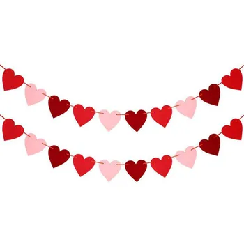 Valentinovo Dekoracijo Zastavo Flash Ljubezni Cvet Dekoracijo Bunting Zastavico Poroko Garland Zastav Stranka, Okrasni Material