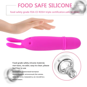 VATINE 10 Hitrost Rabbit Vibrator Močne vibracije Klitoris Stimulator Spolnih Igrač za Ženske Nastavek Massager Silikona