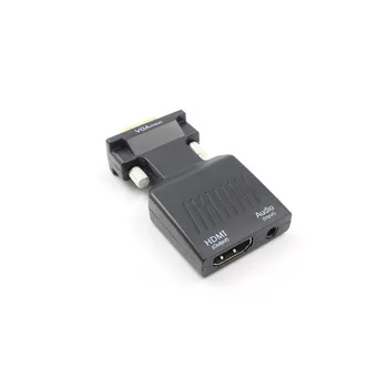 VGA Moški HDMI je združljiv Ženski Pretvornik Z Zvočno kartico, Kabli, 720/1080P Za HDTV Monitor Projektor Prenosni RAČUNALNIK TV-Polje, ZT