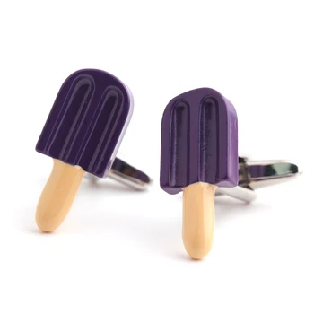 Vijolična Sladoled Cufflink Hlačnice Povezavo, 1 Par na Drobno Spodbujanje Brezplačna dostava