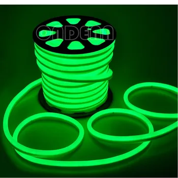 Visoka Kakovost 30M LED Flex Neon Vrv Svetlobe IP68 Vodotesen 80led led neon upogljivi trakovi luči /Rdeča Žarnica/Zeleni RGB led Neon luči