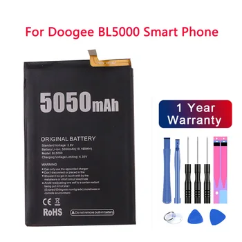 Visoka Kakovost in Izvirno Doogee BL5000 Zamenjavo Baterije 5050mAh Pametni Telefon Deli pomožno baterijo za Doogee BL5000 Pametni Telefon